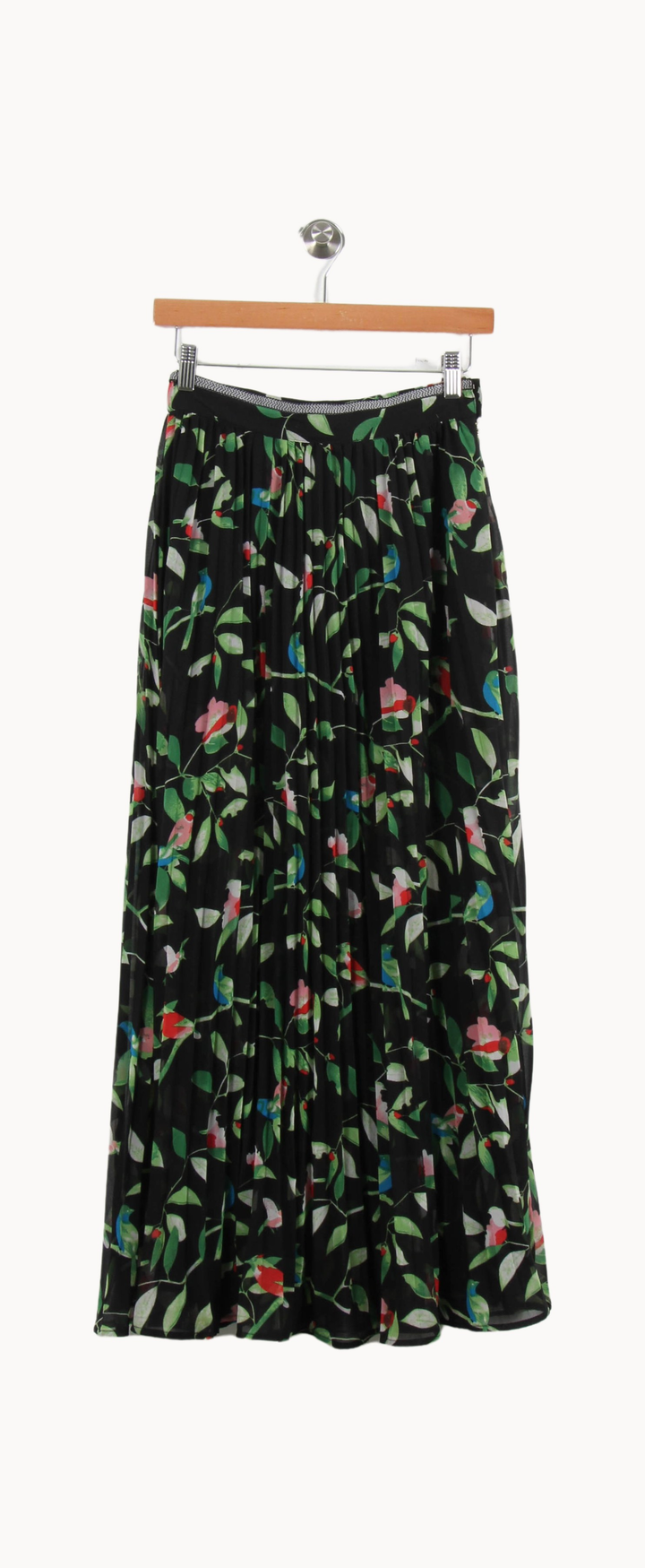 Jupe Plissée Noire et Verte - Taille S/36 de la marque Suncoo | PARAD52917 - Vendu par Paradigme - Image 2