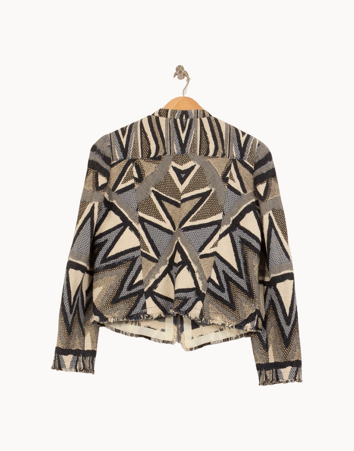 Veste Bleu et Beige - Taille M/38 de la marque Bérénice | PARAD64154 - Vendu par Paradigme - Image 4