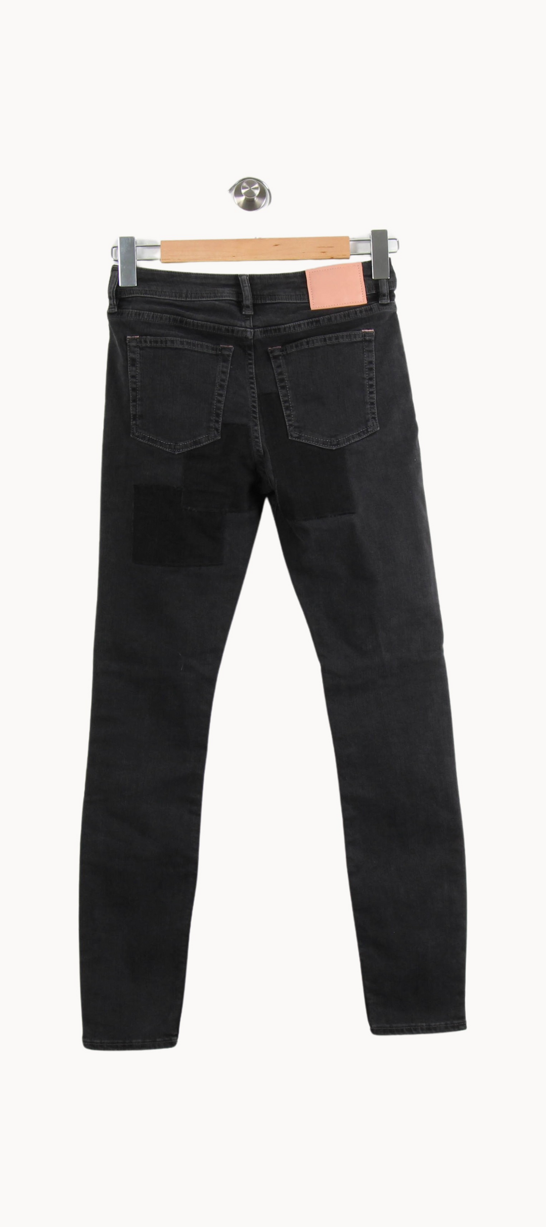 Jean Slim Noir - Taille S/36 de la marque Acne Studios | PARAD66608 - Vendu par Paradigme - Image 4