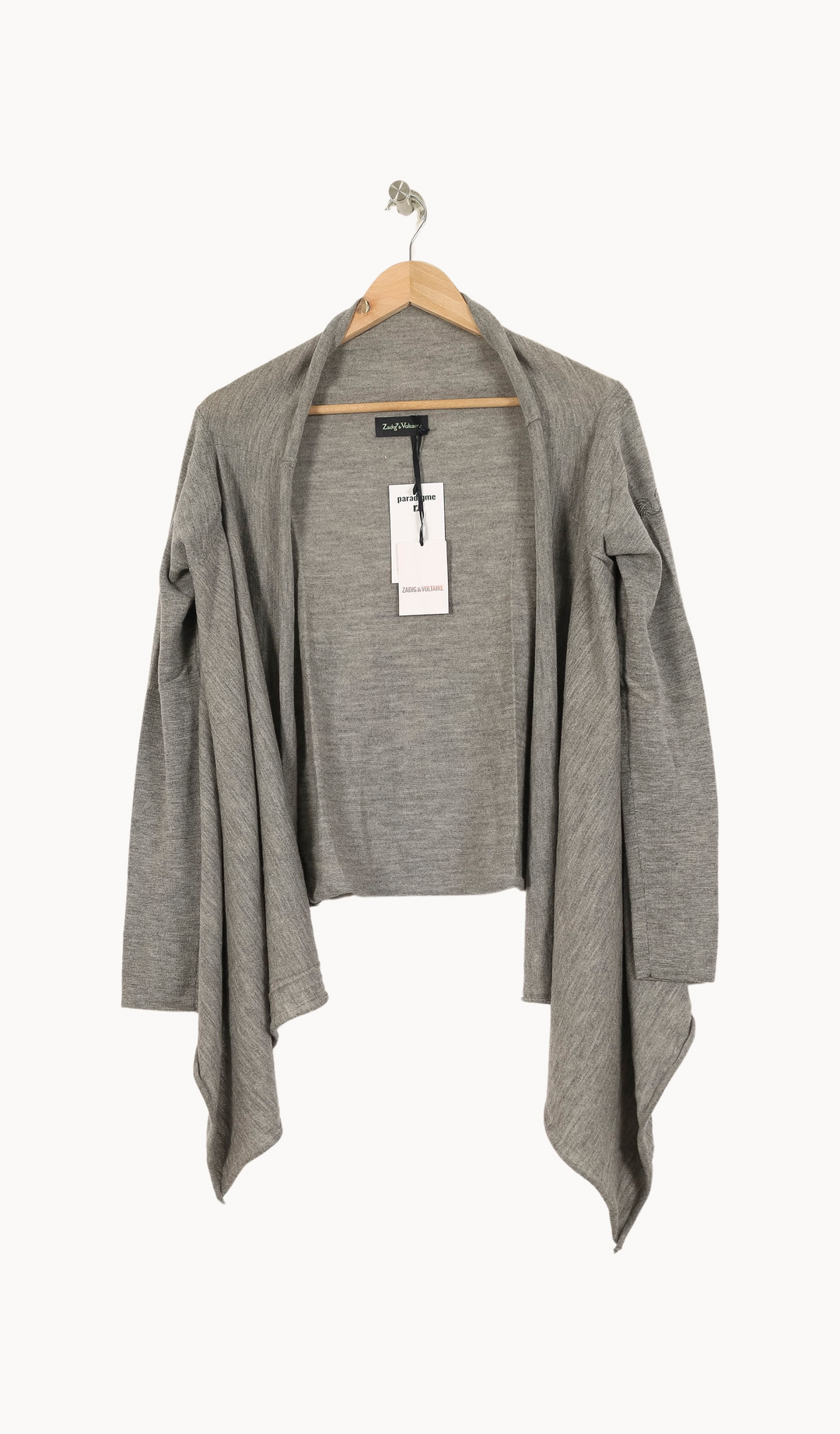 Cardigan Gris - Taille S/36 de la marque Zadig&Voltaire | PARAD46387 - Vendu par Paradigme - Image 2