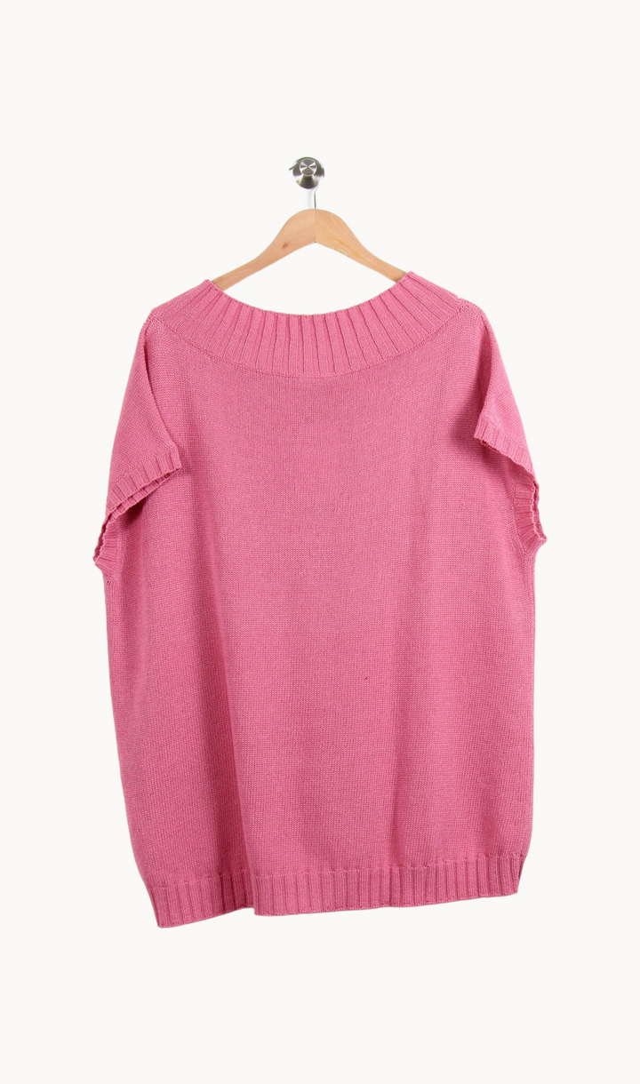 Pull Sans Manches Rose - Taille XL/42 de la marque Marina Rinaldi | PARAD65163 - Vendu par Paradigme - Image 4