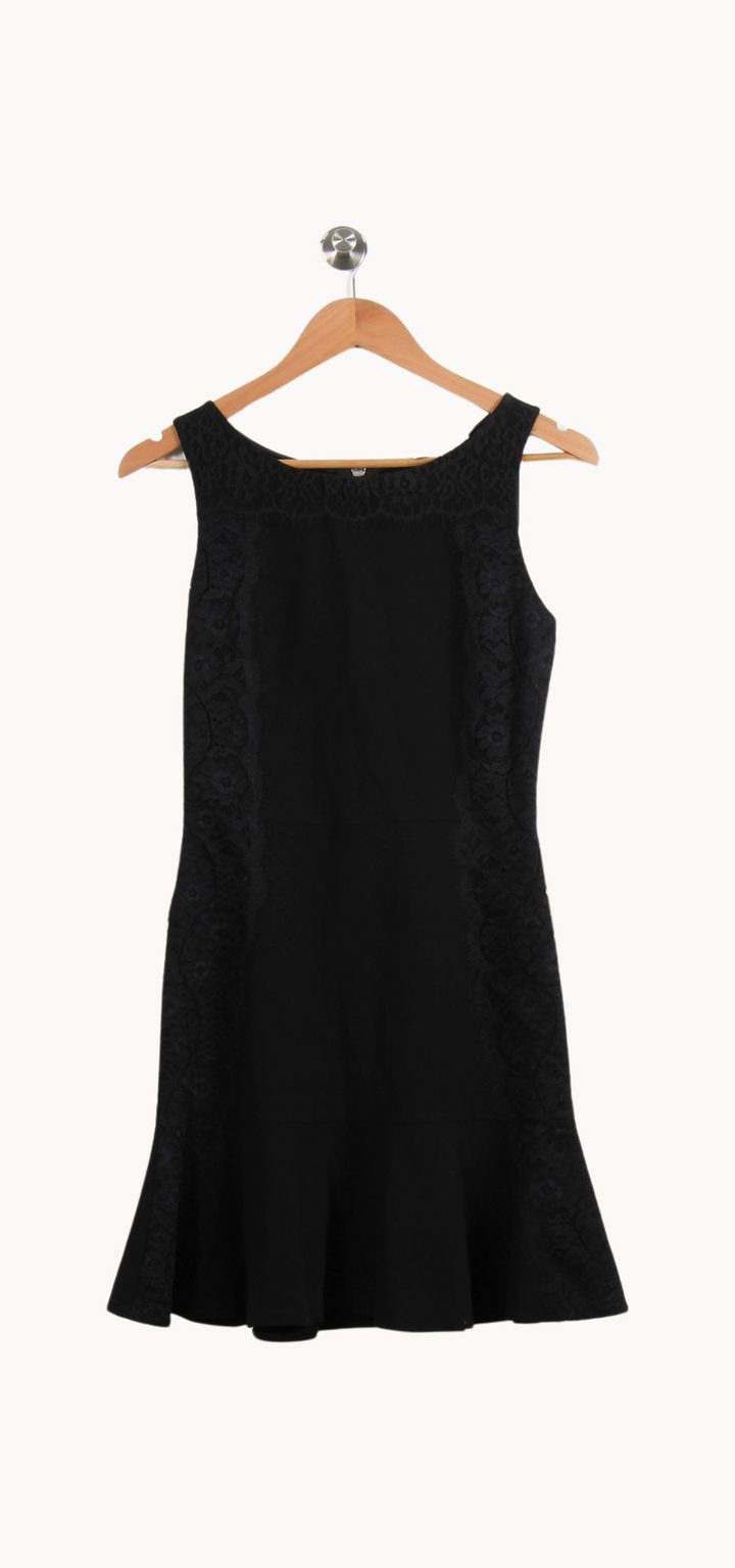 Robe Droite Noire - Taille S/36 de la marque Sandro | PARAD64319 - Vendu par Paradigme - Image 2