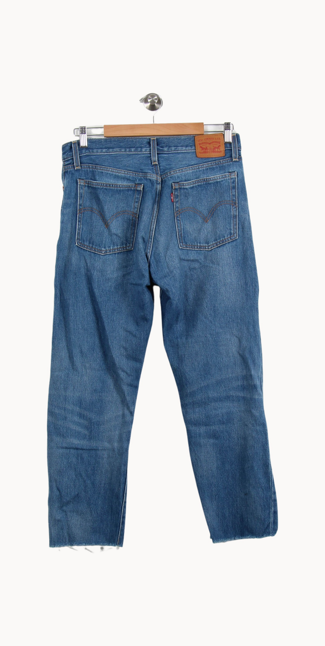 Jean Droit Bleu - Taille M/38 de la marque Levi's | PARAD50953 - Vendu par Paradigme - Image 4