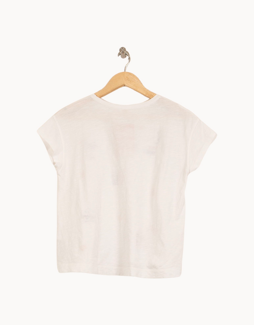 Tee-shirt Blanc et Orange - Taille XS/34 de la marque Des petits hauts | PARAD61370 - Vendu par Paradigme - Image 4