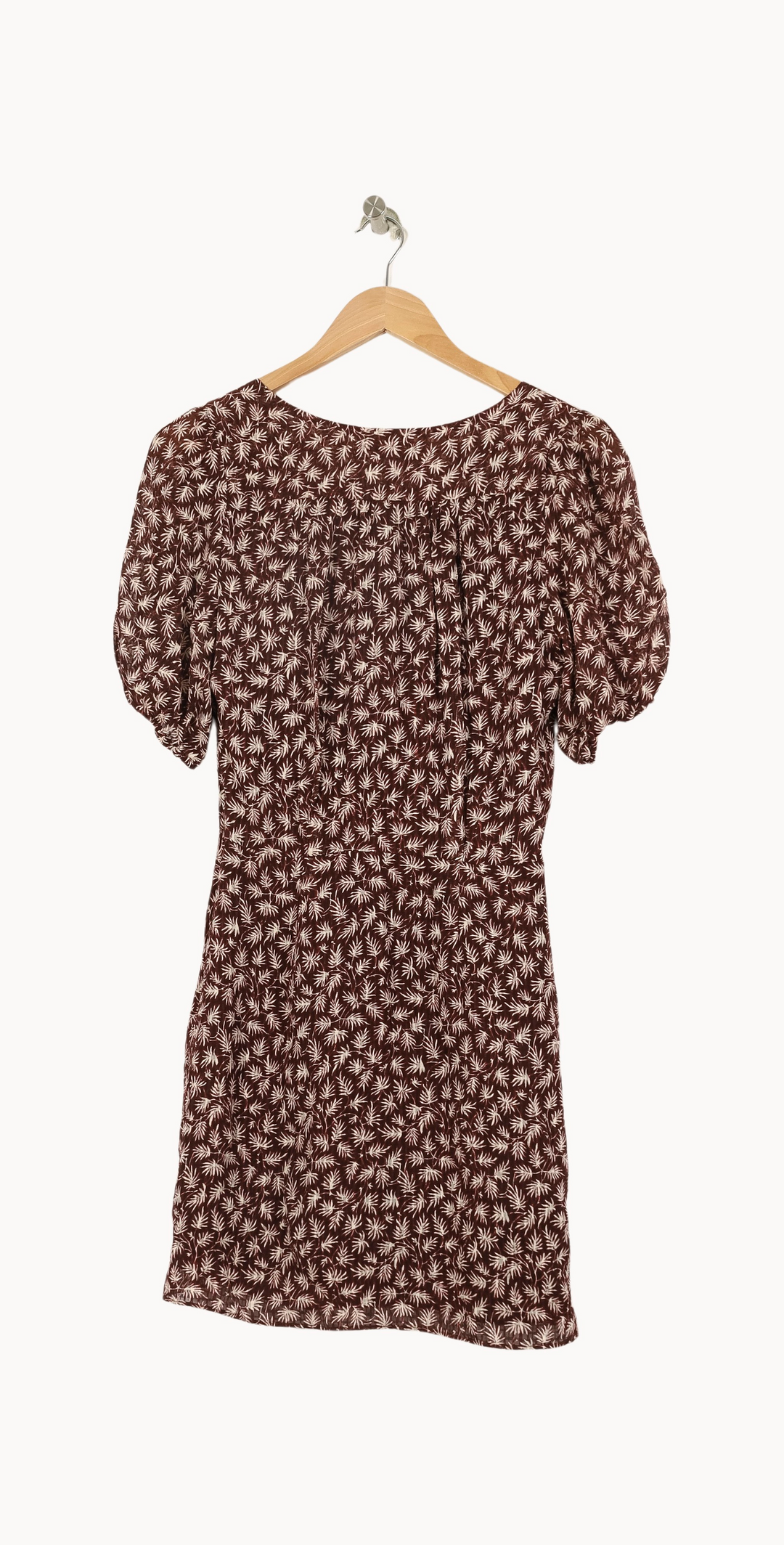 Robe Fleurie Marron et Blanche - Taille XS/34 de la marque Vanessa Bruno | PARAD54737 - Vendu par Paradigme - Image 4
