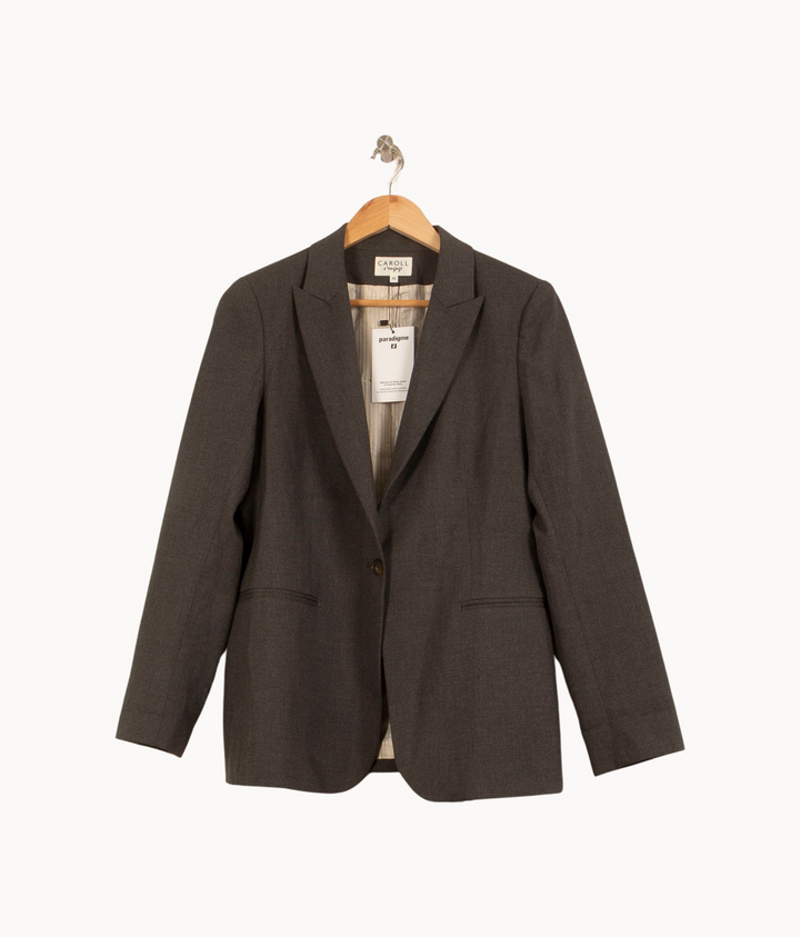 Blazer Gris - Taille XL/42 de la marque Caroll | RVLI1105 - Vendu par Paradigme - Image 2