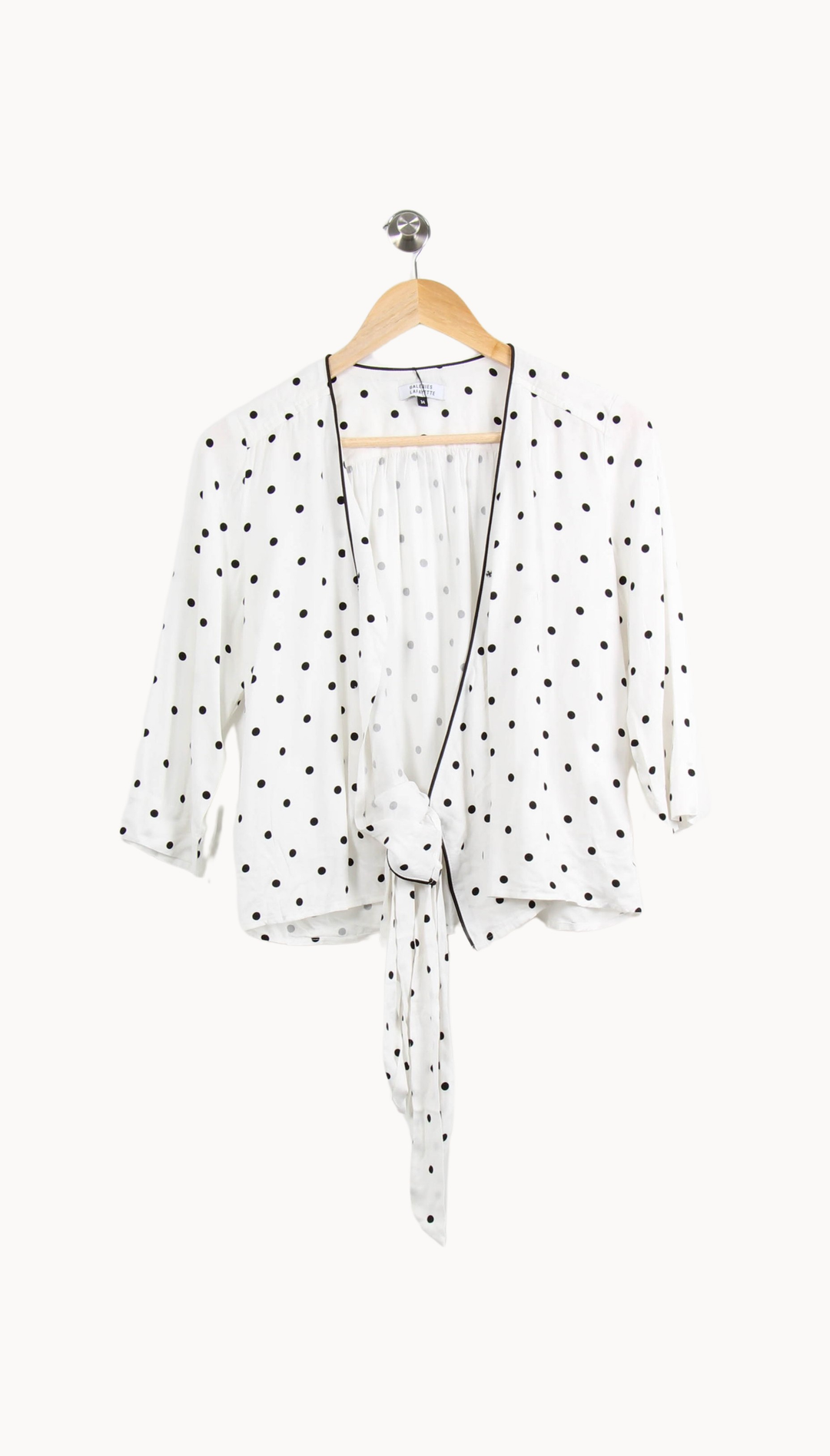 Cardigan blanc à motif - Taille XS/34 de la marque Galeries Lafayette | PLY1350 - Vendu par Paradigme - Image 2
