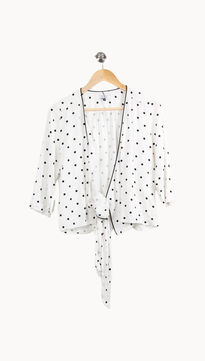 Cardigan blanc à motif - Taille XS/34 de la marque Galeries Lafayette | PLY1350 - Vendu par Paradigme - Image 2