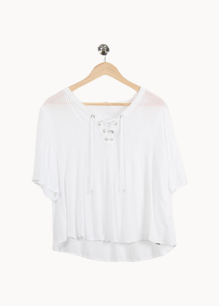 Blouse Blanche - Taille L/40 de la marque IKKS | PARAD46010 - Vendu par Paradigme - Image 2