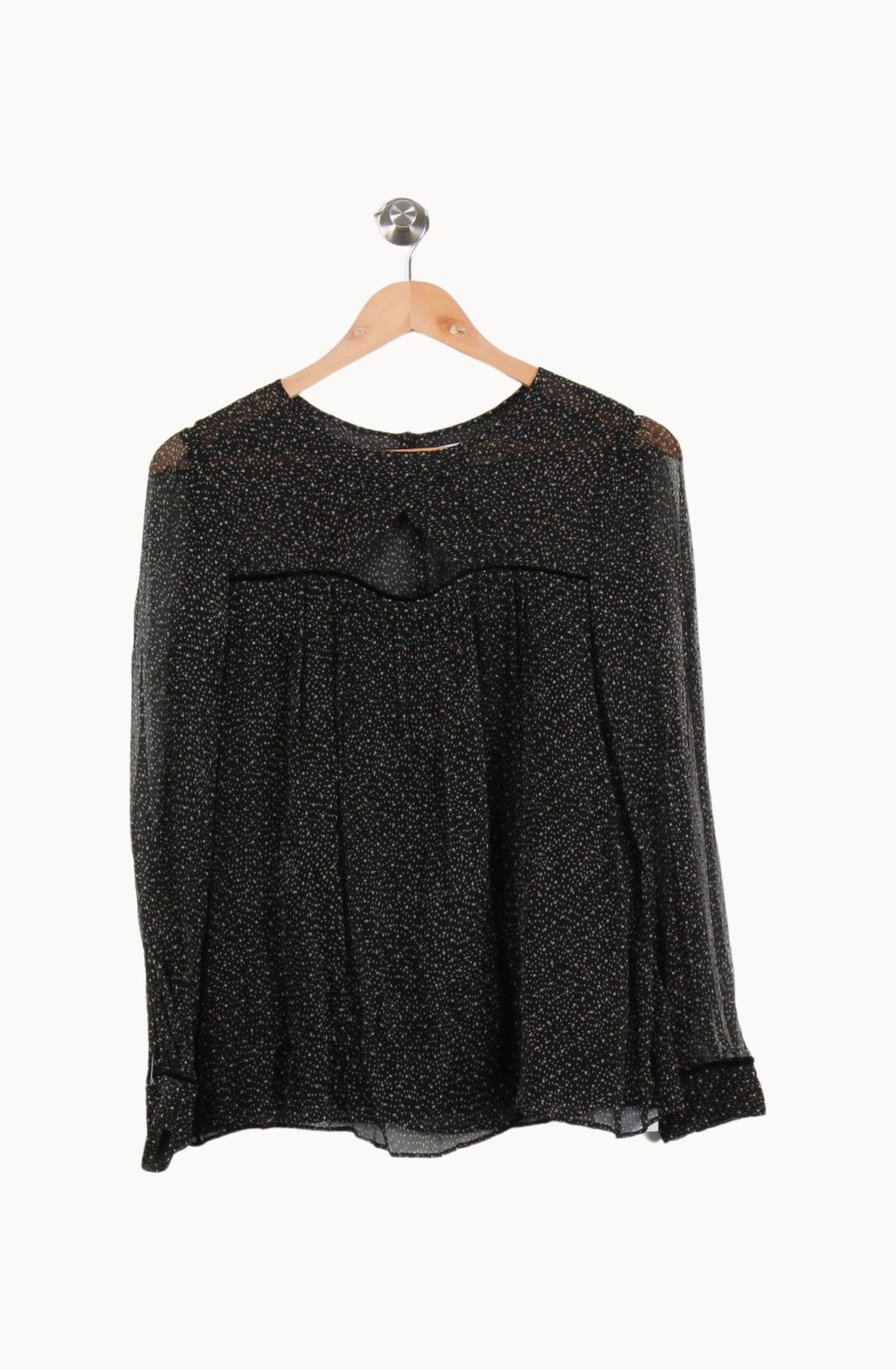 Blouse Noire à Pois - Taille S/36 de la marque Zadig&Voltaire | PARAD50465 - Vendu par Paradigme - Image 2