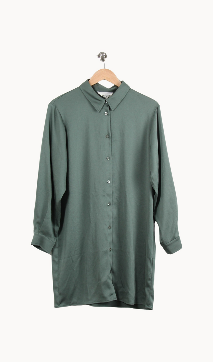 Robe Chemise Verte - Taille M/38 de la marque ba&sh | PARAD44960 - Vendu par Paradigme - Image 2