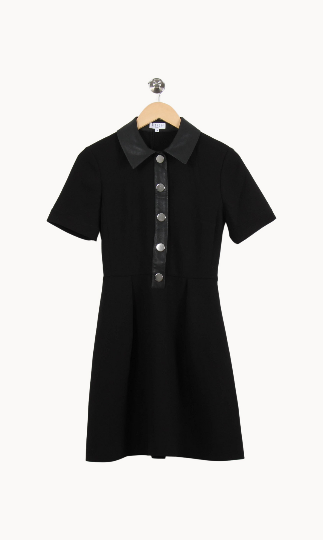 Robe Patineuse Noire - Taille S/36 de la marque Claudie Pierlot | PARAD55633 - Vendu par Paradigme - Image 2