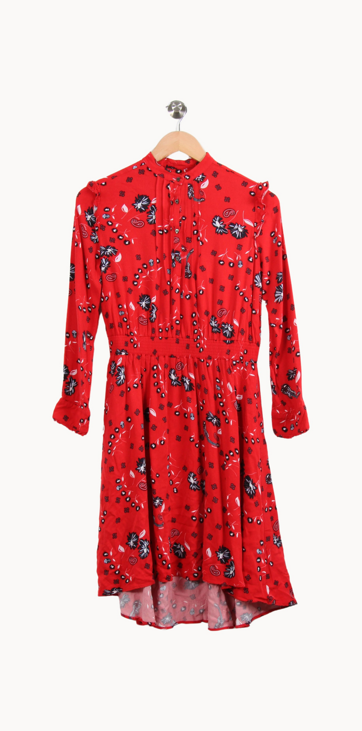 Robe rouge à motifs - Taille XXS/32 de la marque Zadig&Voltaire | PARAD47539 - Vendu par Paradigme - Image 2