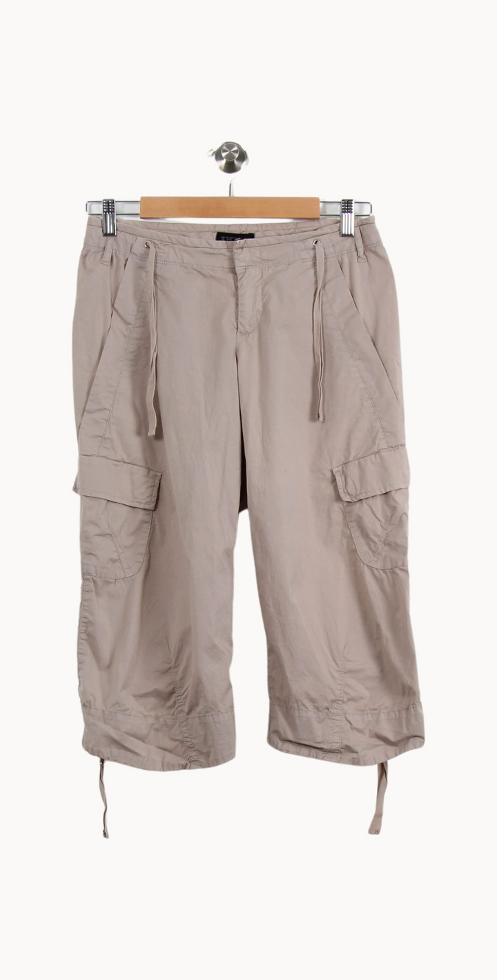 Pantacourt Beige - Taille S/36 de la marque IKKS | PARAD37503 - Vendu par Paradigme - Image 2