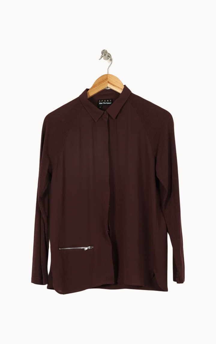 Chemise Marron - Taille M/38 de la marque The Kooples - Sport | PARAD45097 - Vendu par Paradigme - Image 2
