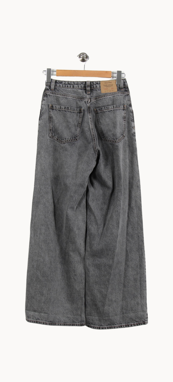 Jean Large Gris - Taille S/36 de la marque American Vintage | PARAD52125 - Vendu par Paradigme - Image 4