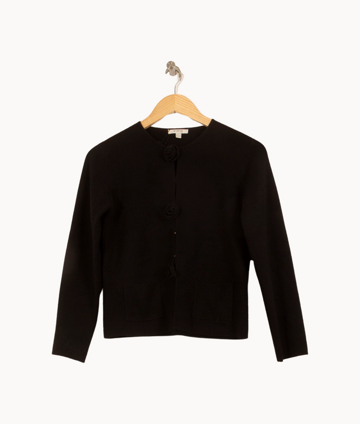 Cardigan Noir - Taille S/36 de la marque Maison 123 | PARAD39616 - Vendu par Paradigme - Image 2