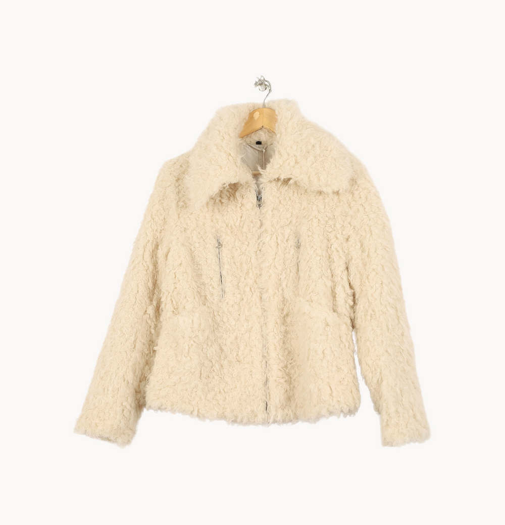 Veste Fourrée Blanche - Taille S/36 de la marque Bérénice | PARAD67569 - Vendu par Paradigme - Image 2