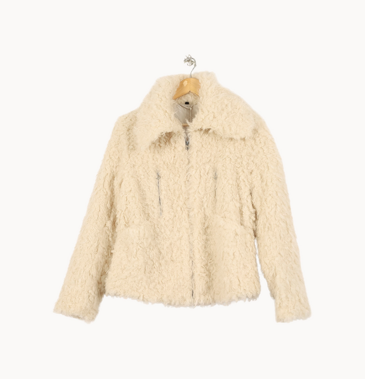Veste Fourrée Blanche - Taille S/36 de la marque Bérénice | PARAD67569 - Vendu par Paradigme - Image 2