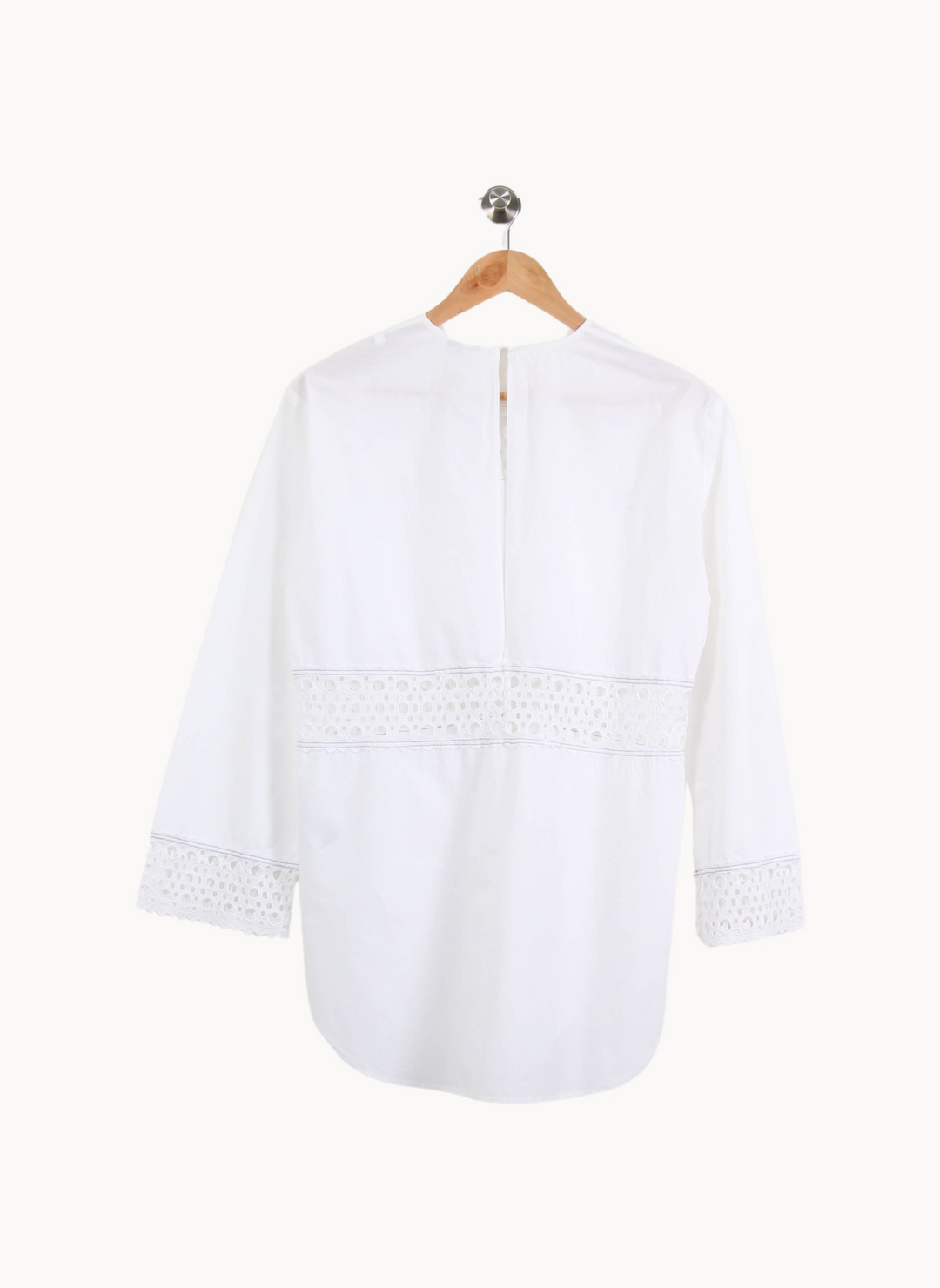 Blouse Blanche - Taille M/38 de la marque Sandro | PARAD50629 - Vendu par Paradigme - Image 4