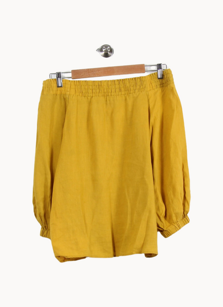 Blouse Jaune - Taille S/36 de la marque American Vintage | PARAD50144 - Vendu par Paradigme - Image 4