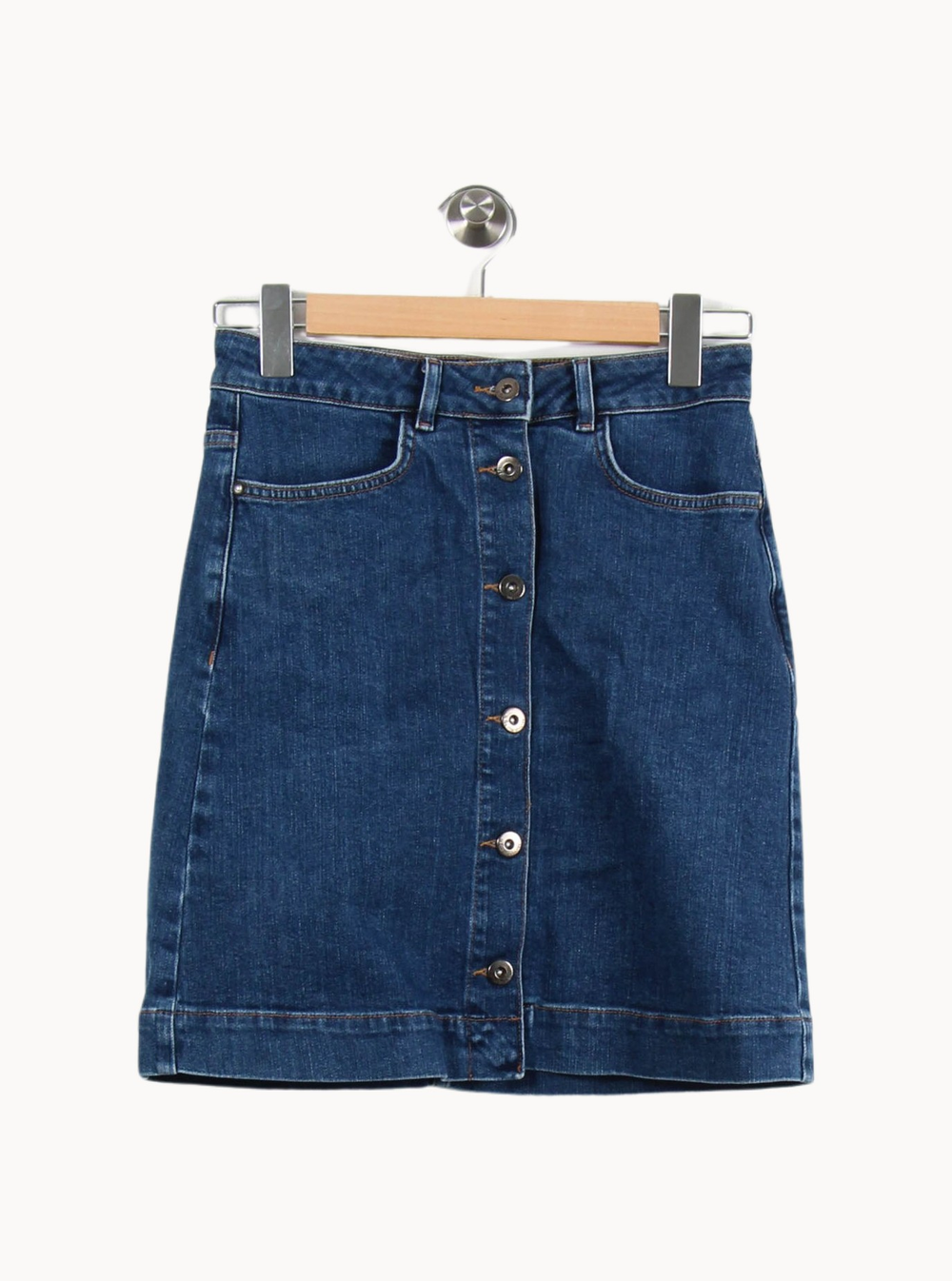 Jupe en Jean Bleue - Taille S/36 de la marque La Fée Maraboutée | PARAD51284 - Vendu par Paradigme - Image 2