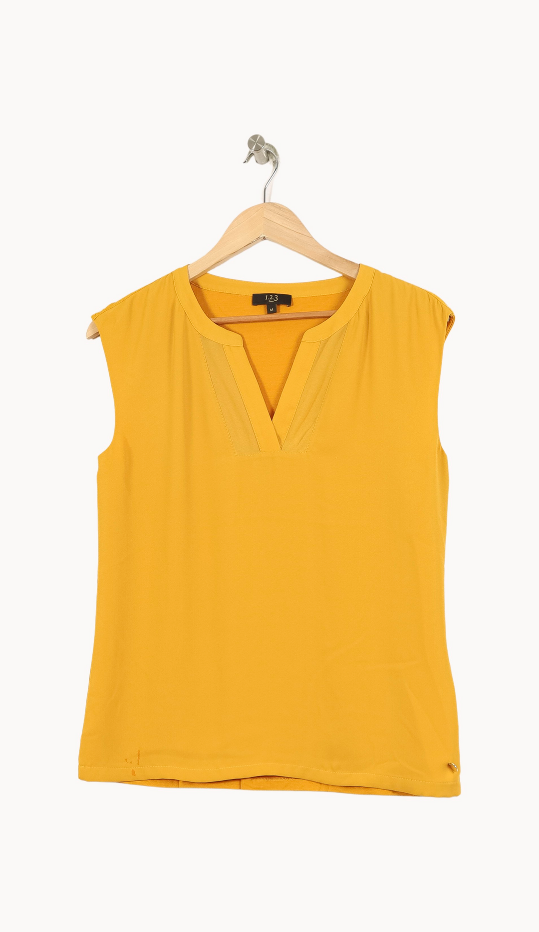 Blouse Jaune - Taille M/38 de la marque Maison 123 | PARAD52740 - Vendu par Paradigme - Image 2