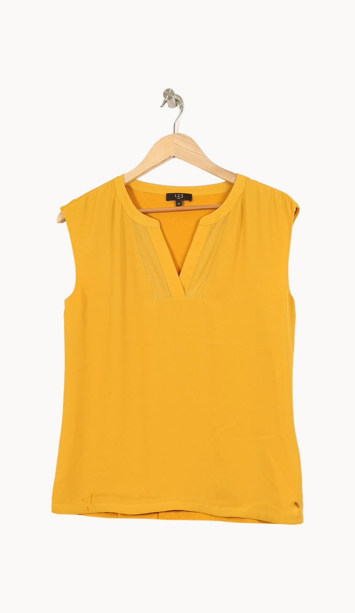 Blouse Jaune - Taille M/38 de la marque Maison 123 | PARAD52740 - Vendu par Paradigme - Image 2