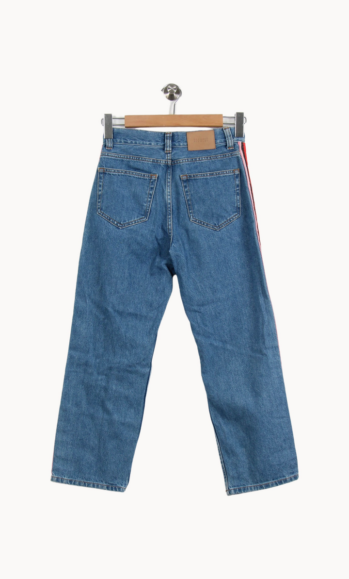 Jean Bleu et Rouge - Taille S/36 de la marque Claudie Pierlot | PARAD63378 - Vendu par Paradigme - Image 4