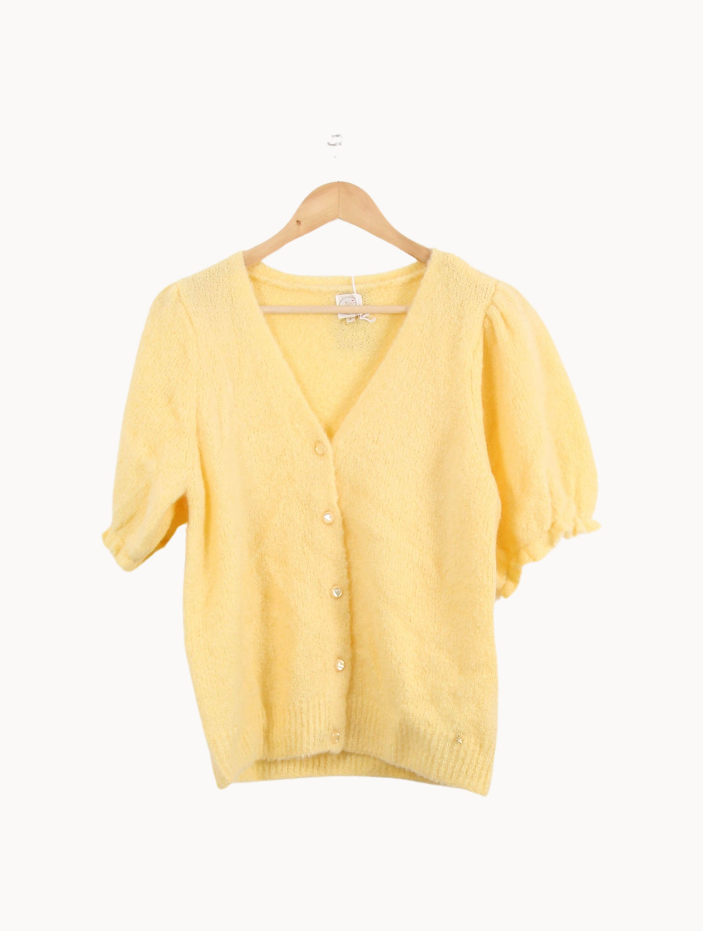 Cardigan Jaune - Taille L/40 de la marque Des petits hauts | PARAD50788 - Vendu par Paradigme - Image 2