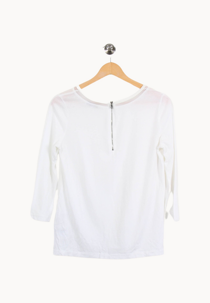 T-shirt Manches Trois Quarts Blanc - Taille M/38 de la marque ZAPA | PARAD53410 - Vendu par Paradigme - Image 4