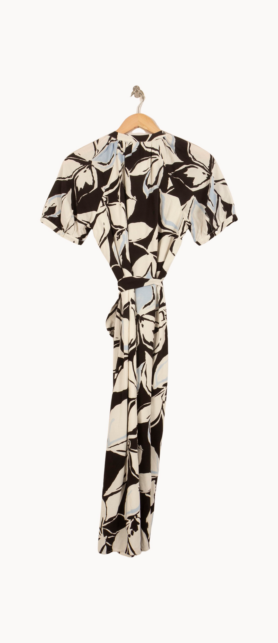Robe Longue Noire et Blanche - Taille S/36 de la marque Caroll | PARAD63956 - Vendu par Paradigme - Image 4