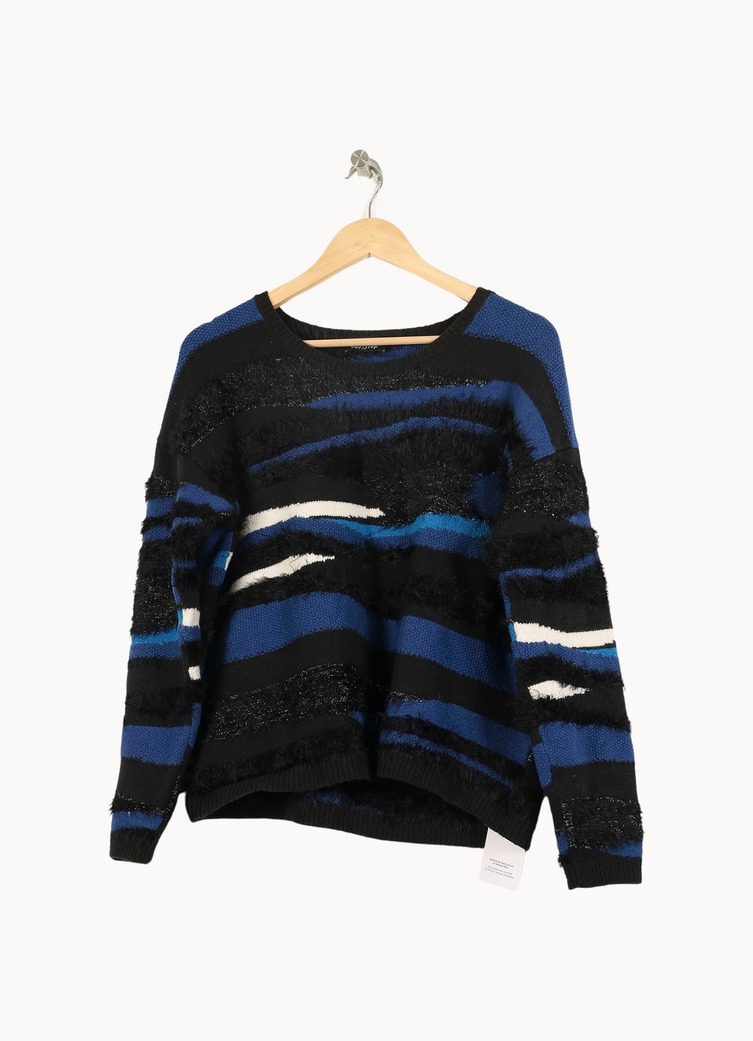 Pull Noir Bleu et Blanc - Taille XL/42 de la marque One Step | PARAD69428 - Vendu par Paradigme - Image 2