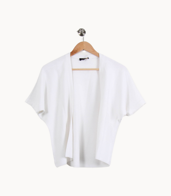 Cardigan Blanc - Taille S/36 de la marque Caroll | PARAD67277 - Vendu par Paradigme - Image 2