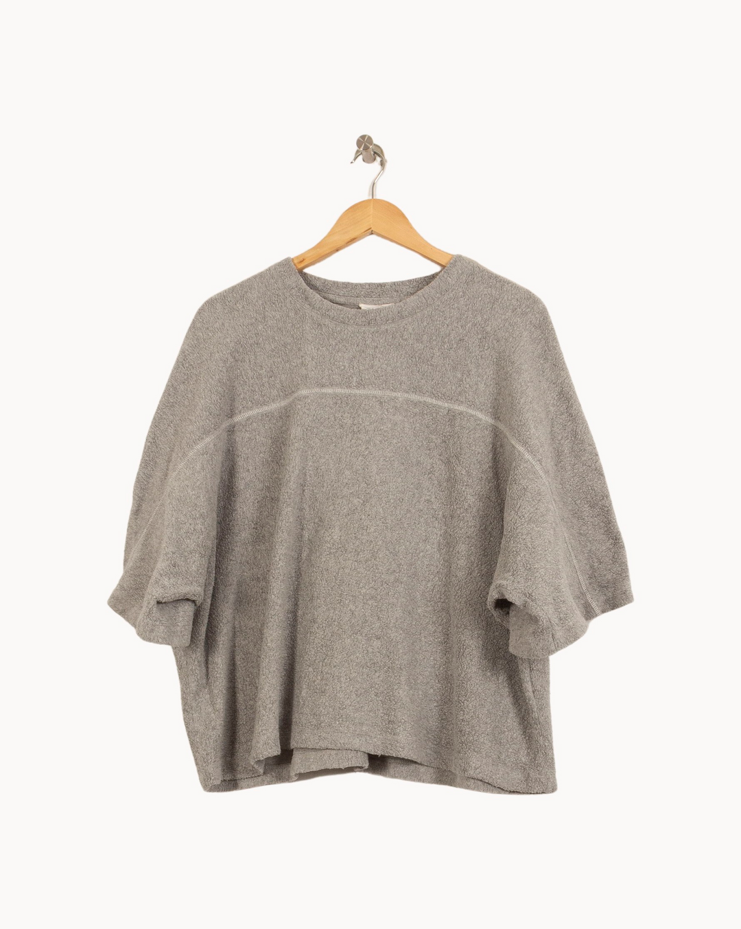 Sweatshirt Gris - Taille L/40 de la marque American Vintage | PARAD66483 - Vendu par Paradigme - Image 2