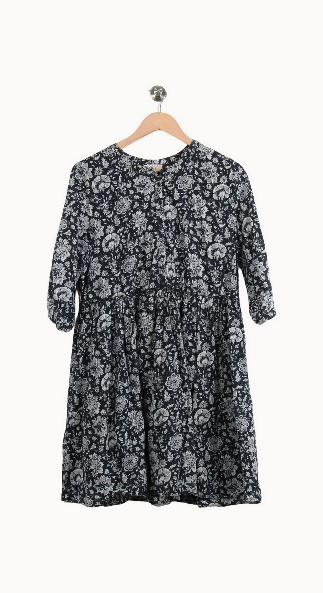 Robe Courte Bleu et Blanc - Taille L/40 de la marque Caroll | PARAD65081 - Vendu par Paradigme - Image 2