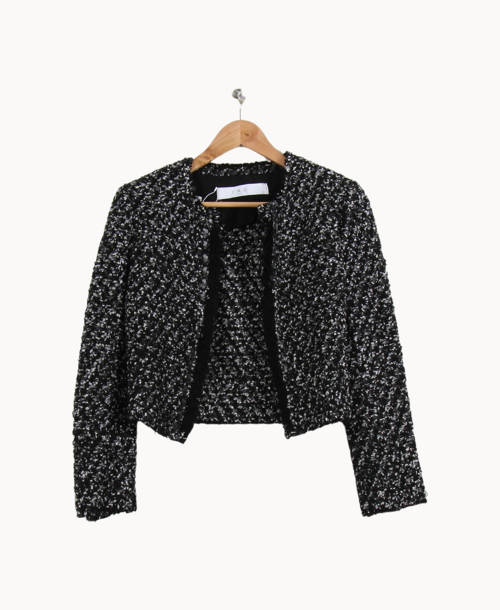Veste Noire et Blanche - Taille S/36 de la marque IRO | PARAD67255 - Vendu par Paradigme - Image 2