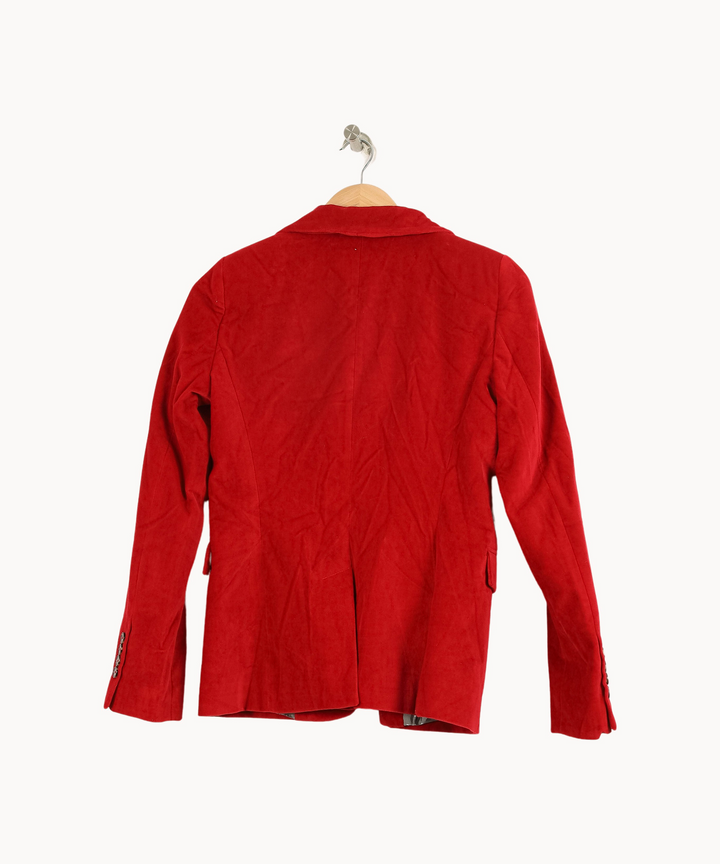 Blazer Rouge - Taille S/36 de la marque Caroll | PARAD67405 - Vendu par Paradigme - Image 4