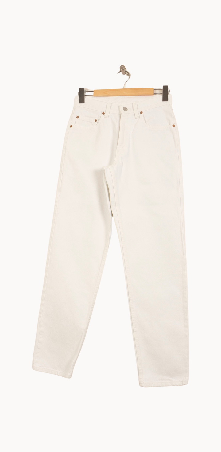 Jean Droit Blanc - Taille S/36 de la marque Levi's | PARAD38055 - Vendu par Paradigme - Image 2