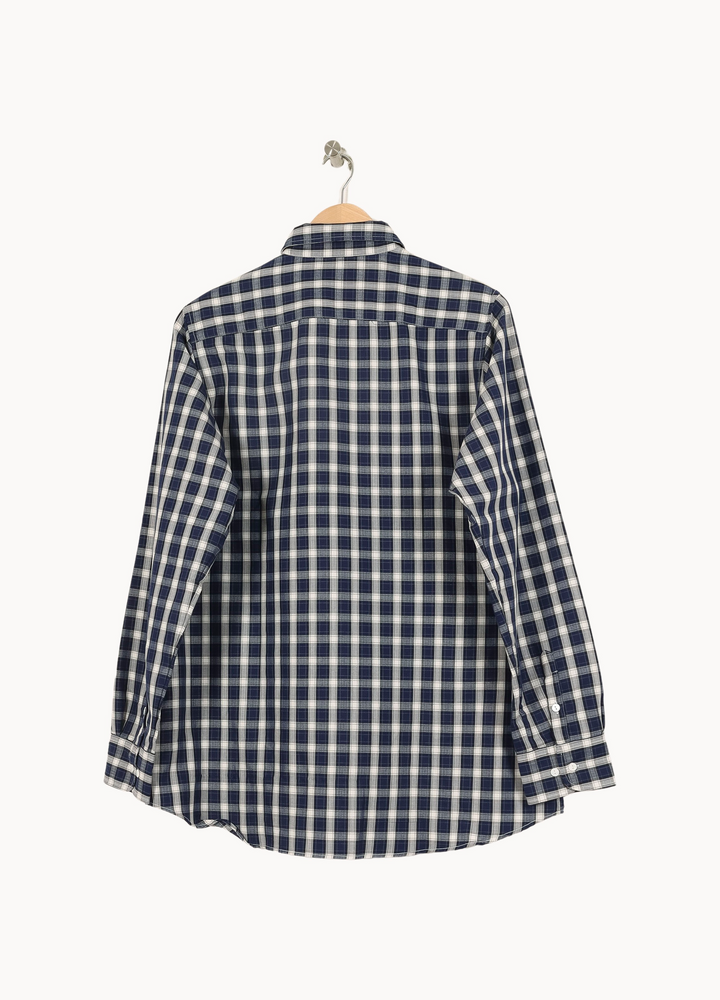 Chemise à Carreaux Bleue et Blanche - Taille XXL/44 de la marque Ines de la Fressange Paris | PARAD67908 - Vendu par Paradigme - Image 4