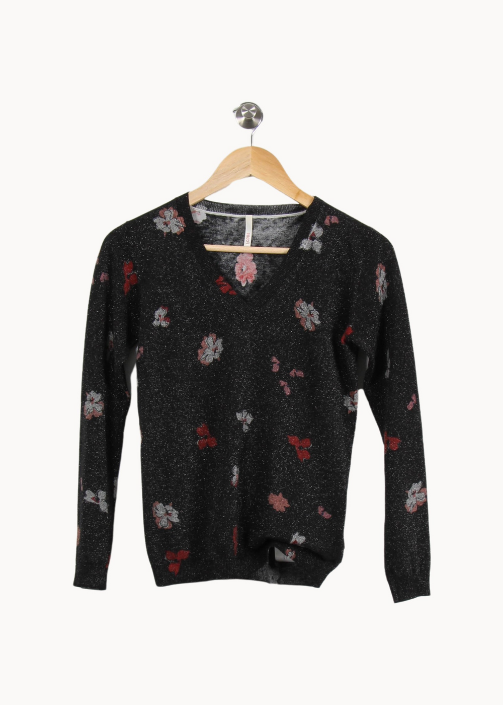 Pull Noir et Rouge - Taille S/36 de la marque I.Code | PARAD67887 - Vendu par Paradigme - Image 2