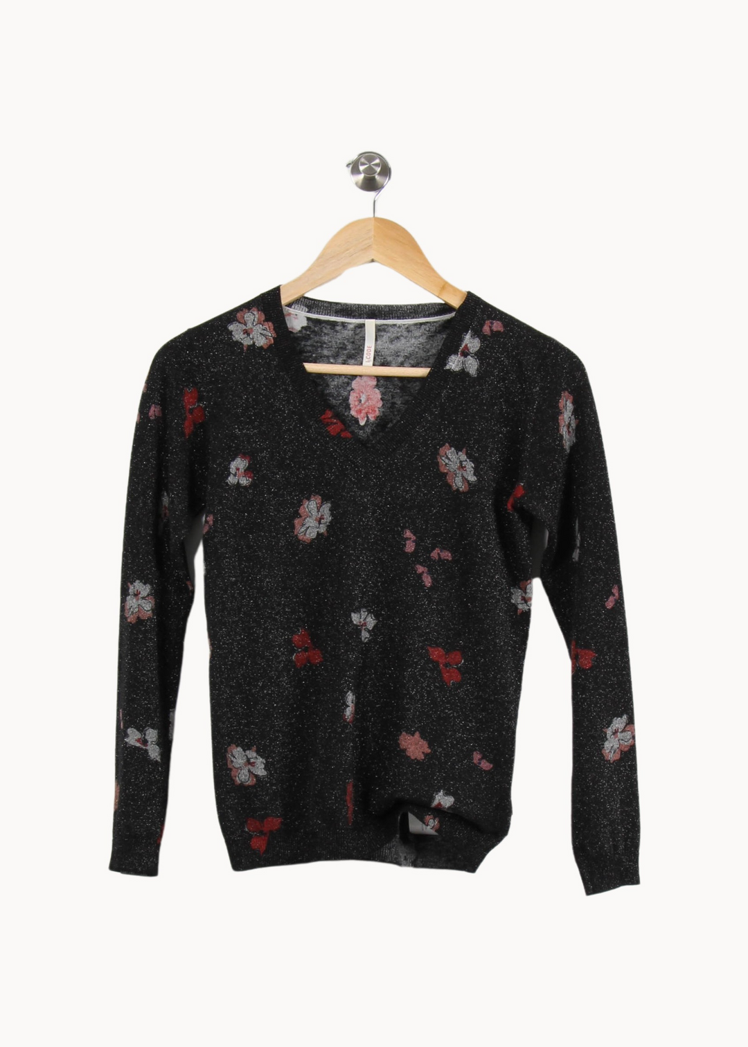 Pull Noir et Rouge - Taille S/36 de la marque I.Code | PARAD67887 - Vendu par Paradigme - Image 2