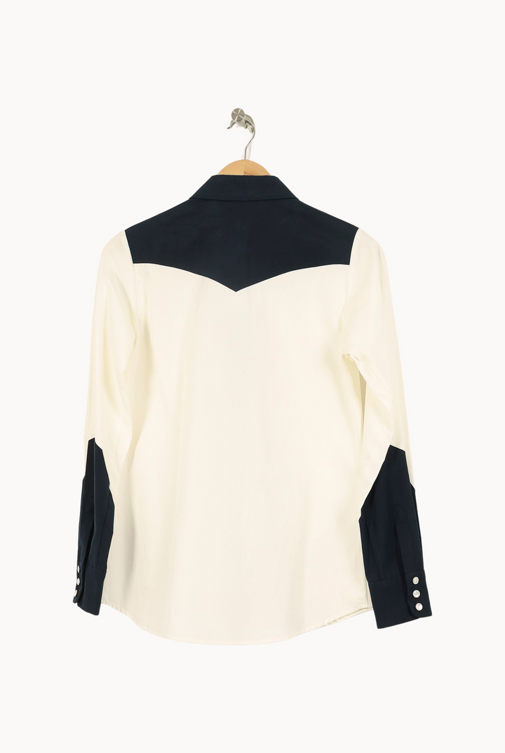 Chemise Blanche et Noire - Taille S/36 de la marque Ines de la Fressange Paris | PARAD67854 - Vendu par Paradigme - Image 4