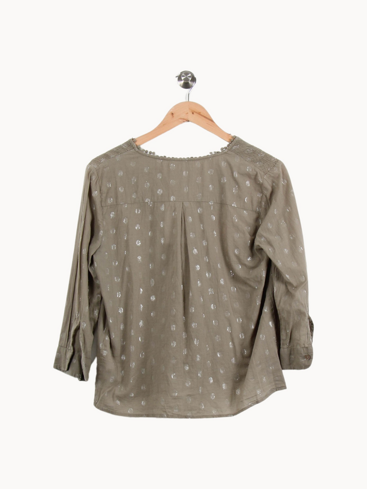 Blouse Verte - Taille M/38 de la marque Maison 123 | PARAD55256 - Vendu par Paradigme - Image 4