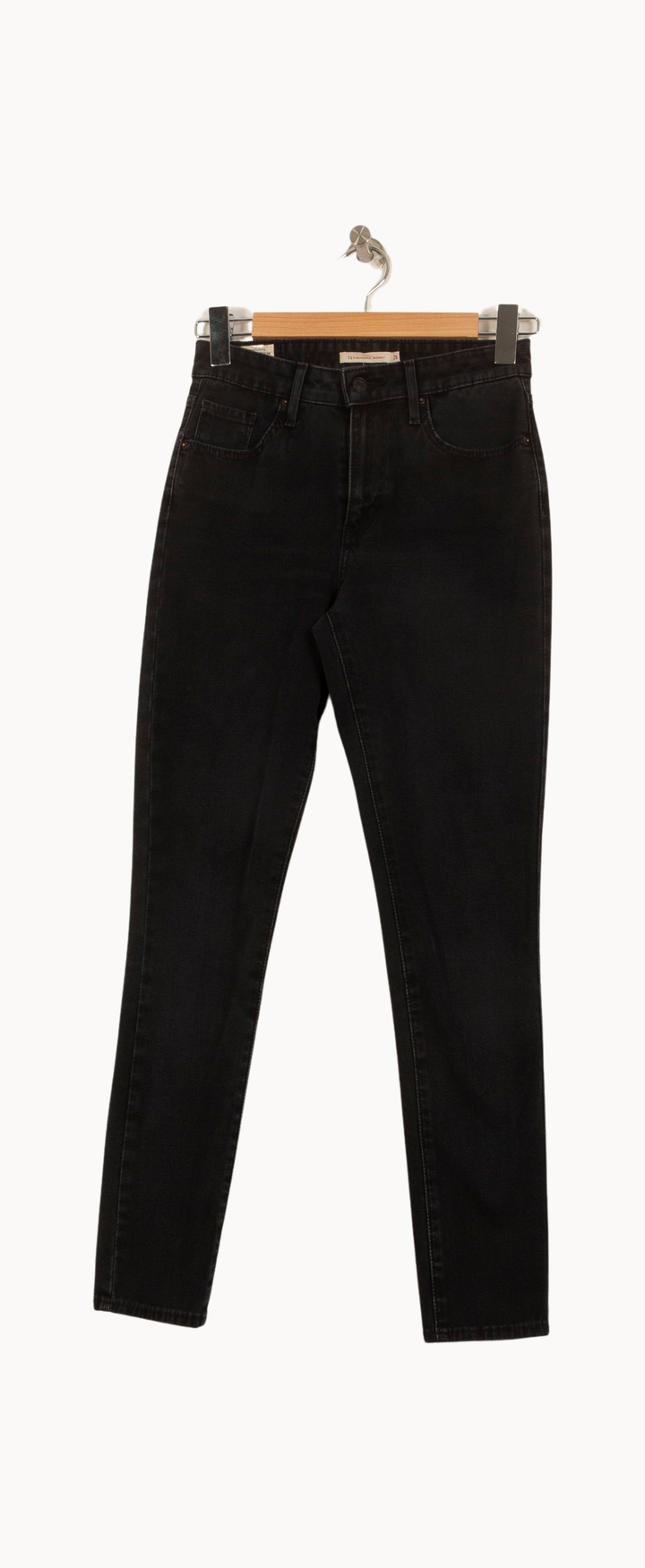Jean Skinny Noir - Taille S/36 de la marque Levi's | PARAD63218 - Vendu par Paradigme - Image 2