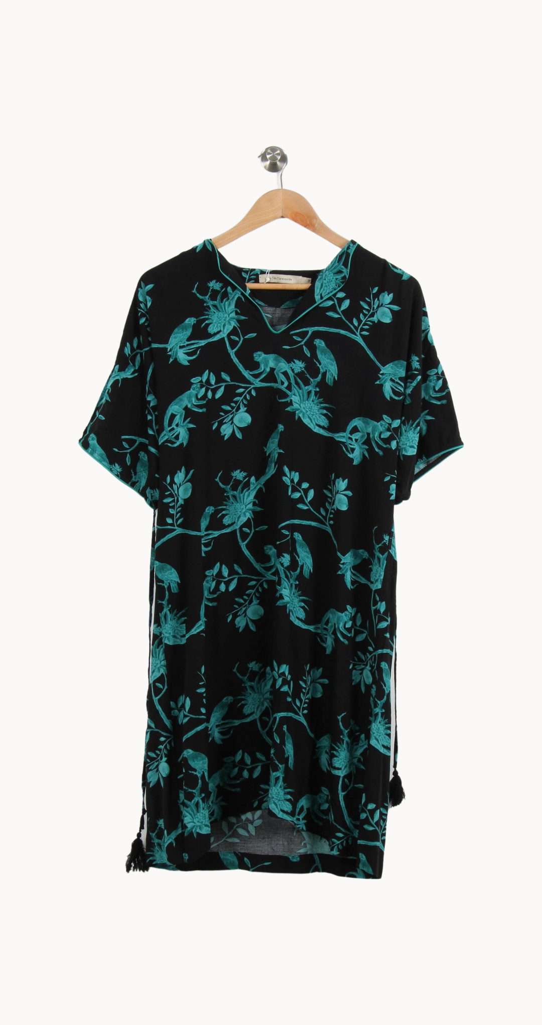 Robe Noire et Verte - Taille M/38 de la marque La Fée Maraboutée | PARAD67286 - Vendu par Paradigme - Image 2
