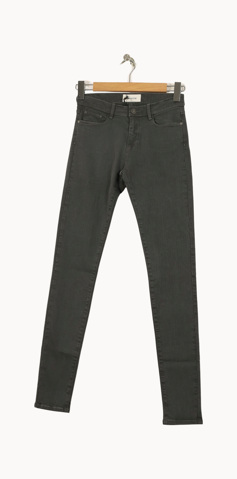 Jean Slim Gris - Taille S/36 de la marque Bérénice | PARAD67582 - Vendu par Paradigme - Image 2