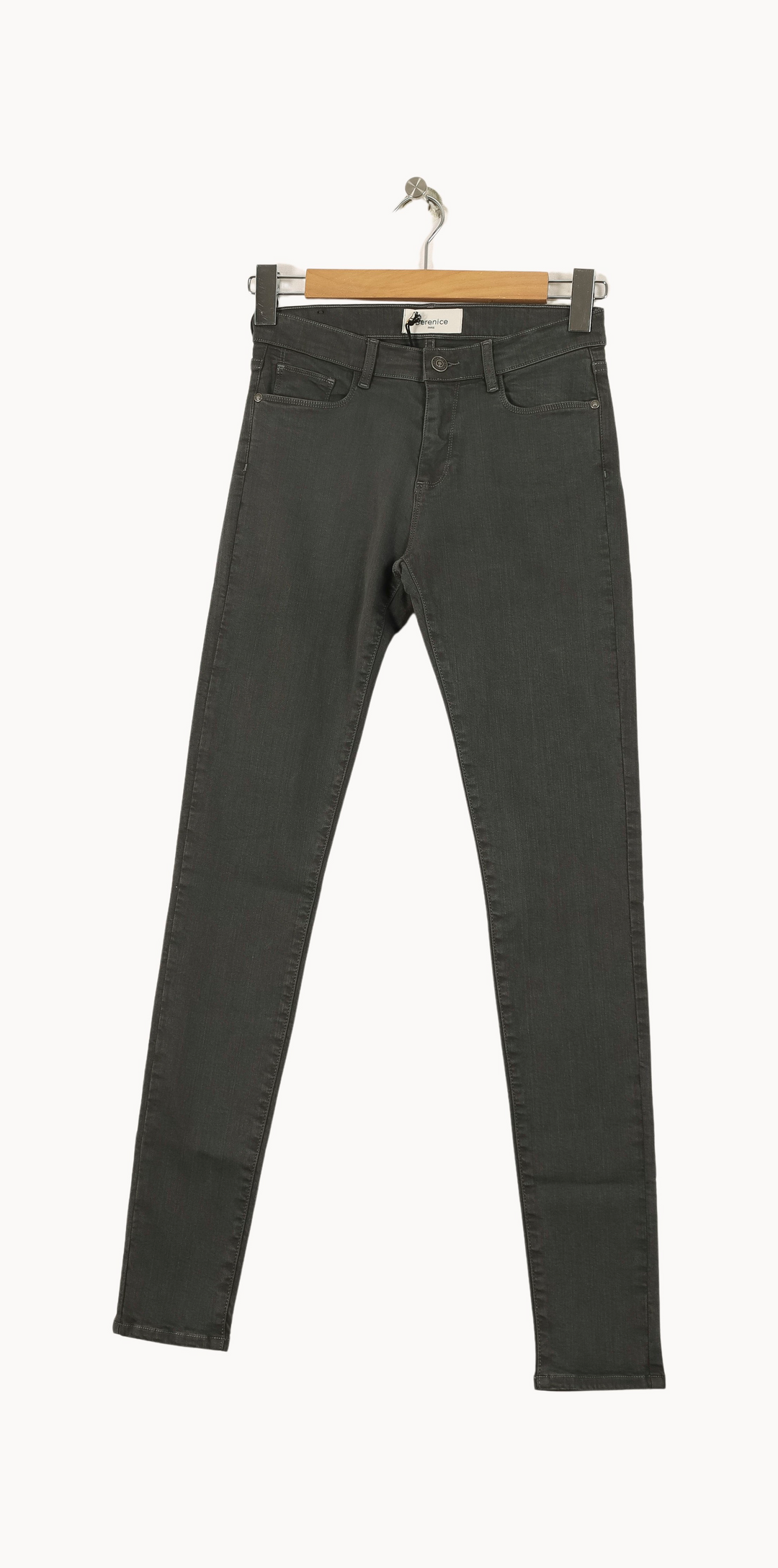 Jean Slim Gris - Taille S/36 de la marque Bérénice | PARAD67582 - Vendu par Paradigme - Image 2