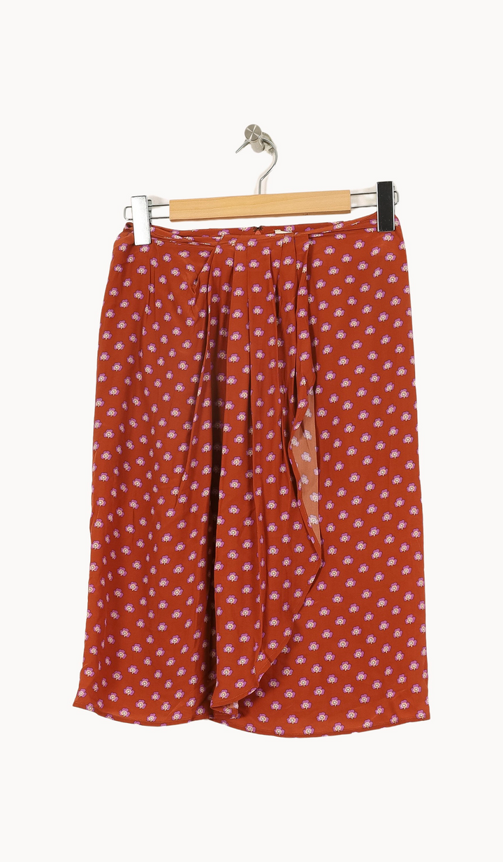 Jupe Midi Marron - Taille XS/34 de la marque Vanessa Bruno | PARAD51486 - Vendu par Paradigme - Image 2