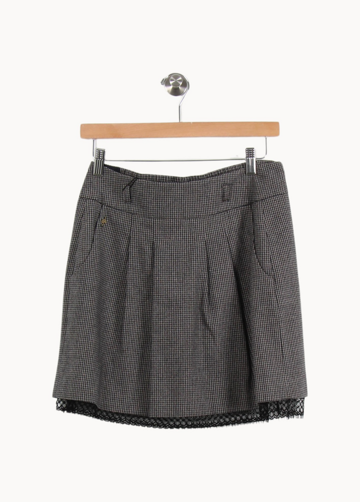 Jupe Courte Noire et Blanche - Taille S/36 de la marque One Step | PARAD55576 - Vendu par Paradigme - Image 4